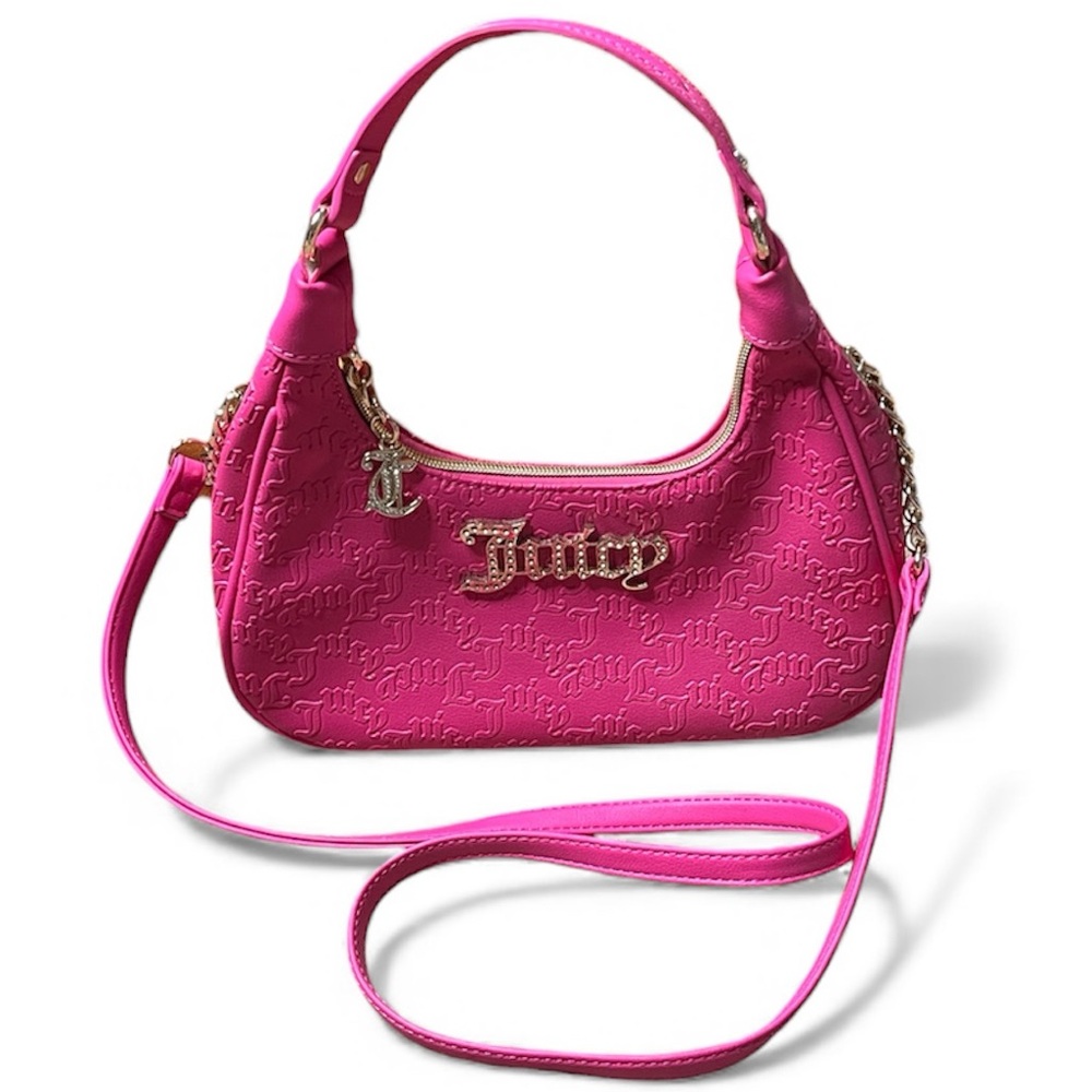Juicy Couture Juicy Forever shoulder bag in hot pink faux leather